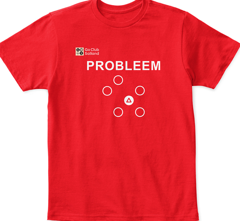 GCS T-shirt met probleem rood