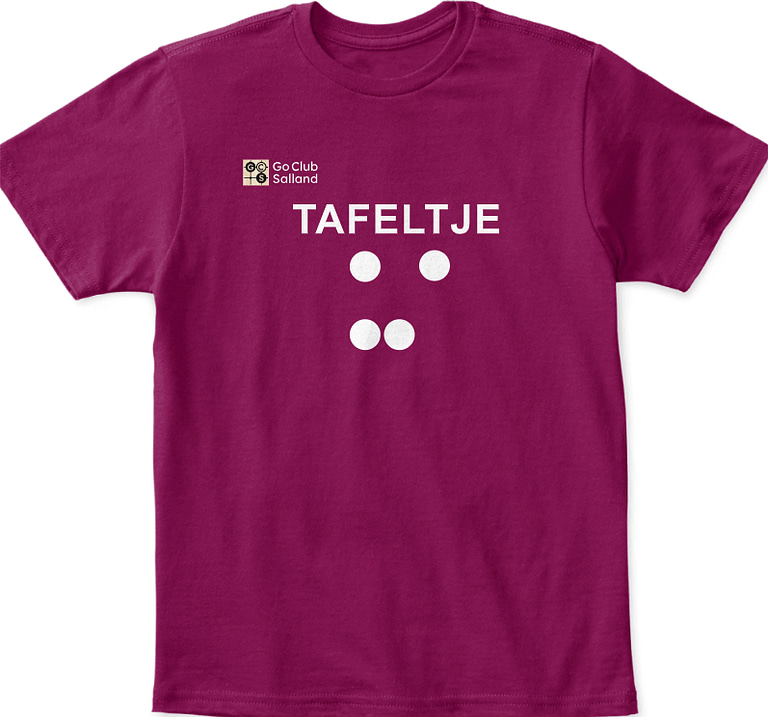 GCS T-shirt Tafeltje burgundy