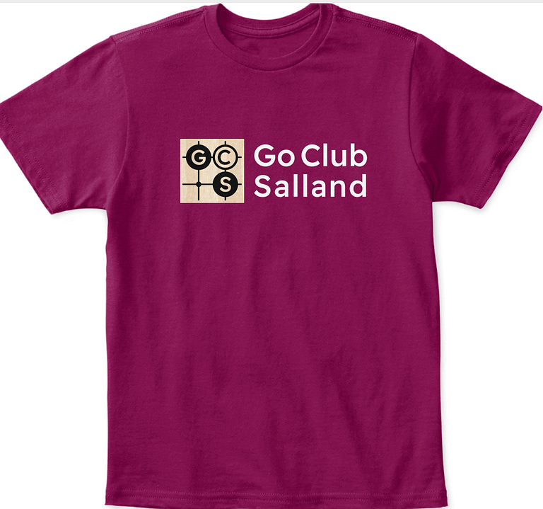 GCS T-shirt voorkant met logo, achterkant vogelnestje